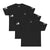 All Black 3-Pack – Daily 100% Cotton TShirt