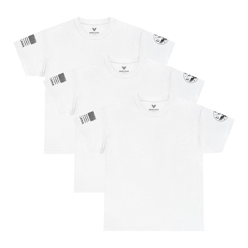 All White 3-Pack – Daily 100% Cotton TShirt